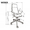 Кресло компьютерное HALMAR WEBER ореховый/черный